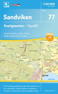 77 Sandviken Sverigeserien Topo50 : Skala 1:50 000