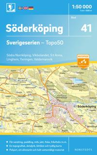 41 Söderköping Sverigeserien Topo50 : Skala 1:50 000