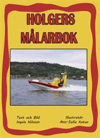 Holgers gula Målarbok – Måla med Holger och sjöräddnigen