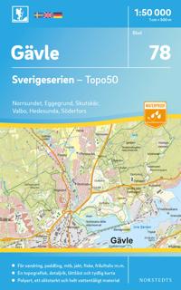 78 Gävle Sverigeserien Topo50 : Skala 1:50 000