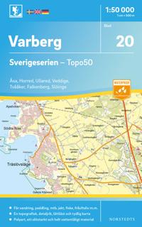 20 Varberg Sverigeserien Topo50 : Skala 1:50 000