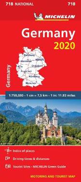 Tyskland 2020 Michelin 718 Karta