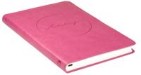 Exklusiv anteckningsbok – rosa konstskinn