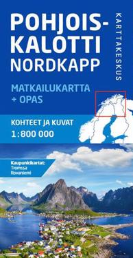 Pohjoiskalotti matkailukartta + opas 1:800 000