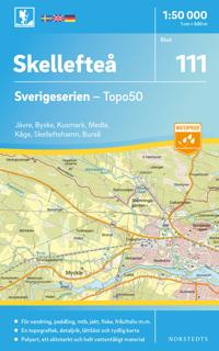 111 Skellefteå Sverigeserien Topo50 : Skala 1:50 000