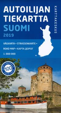 Autoilijan Tiekartta Suomi 2019, 1:800 000