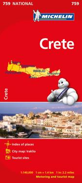 Kreta Michelin 759 karta : 1:140000