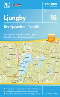 16 Ljungby Sverigeserien Topo50 : Skala 1:50 000