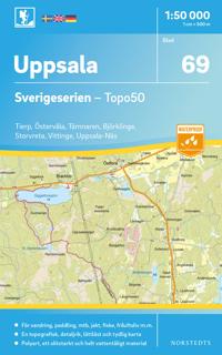 69 Uppsala Sverigeserien Topo50 : Skala 1:50 000