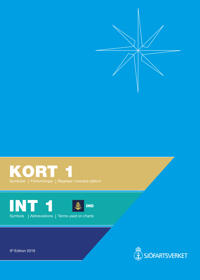 Kort 1 : symboler förkortningar begrepp i svenska och internationella sjökort / Int 1 : symbols abbreviations terms used on Swedish and international charts