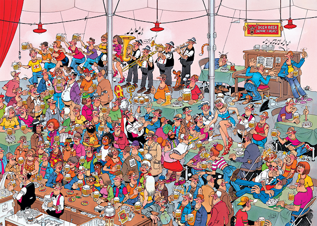 Produktbilde 2 for Jan van Haasteren German Beer Party Puslespill 1000 brikker