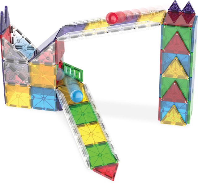 Produktbilde 3 for Magna-Tiles Rail Racer Magnetiska Byggklossar 90 Bitar