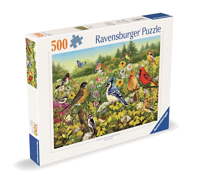 Tuotekuva 3 - Birds in the Meadow Palapelit 500 palaa, Ravensburger