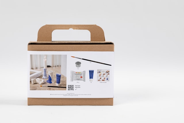 Produktbilde 5 for Mini DIY Kit Modellering, Lysestaker, ultra marine, 1 pk.