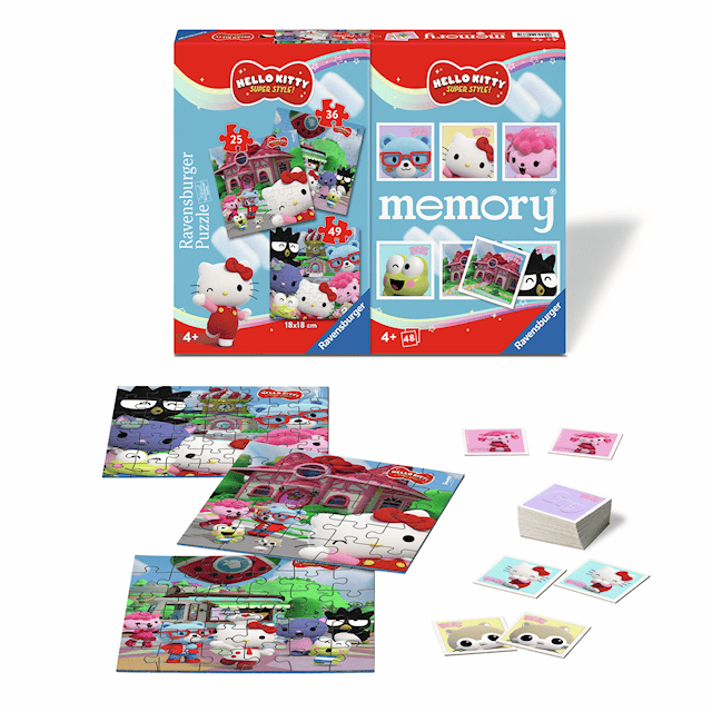 Produktbilde 2 for Hello Kitty 3 Puslespill og Memory® Ravensburger