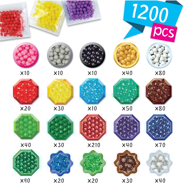Produktbild 8 för Aquabeads Pärlset Dinosauriernas värld 1200 pärlor