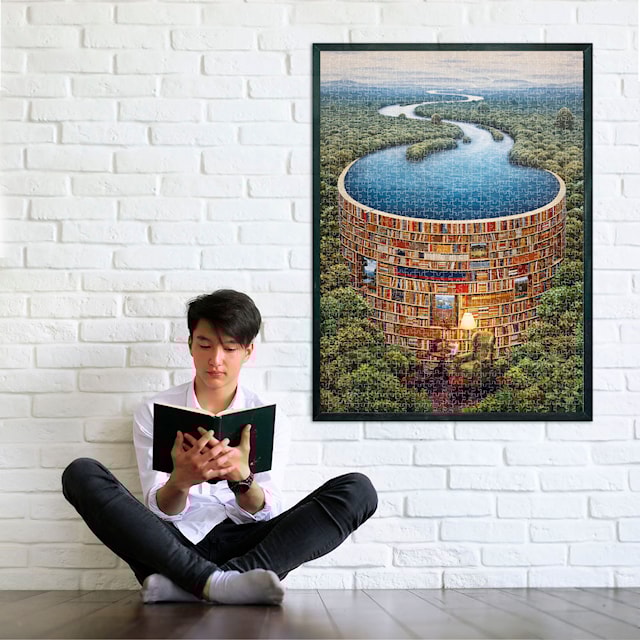 Produktbild 4 för Bibliodame Pussel 1000 bitar Clementoni