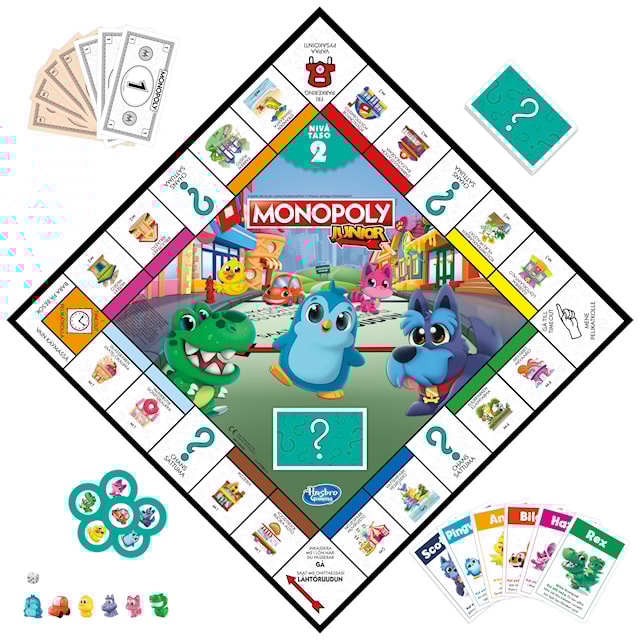 Tuotekuva 3 - Monopoly Junior 2 games in 1 (SE/FI)