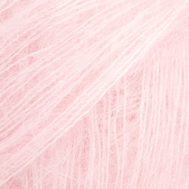 Kid- Silk Uni Color Garn Mohair Silke 25 g Pastel Pink 72 Drops