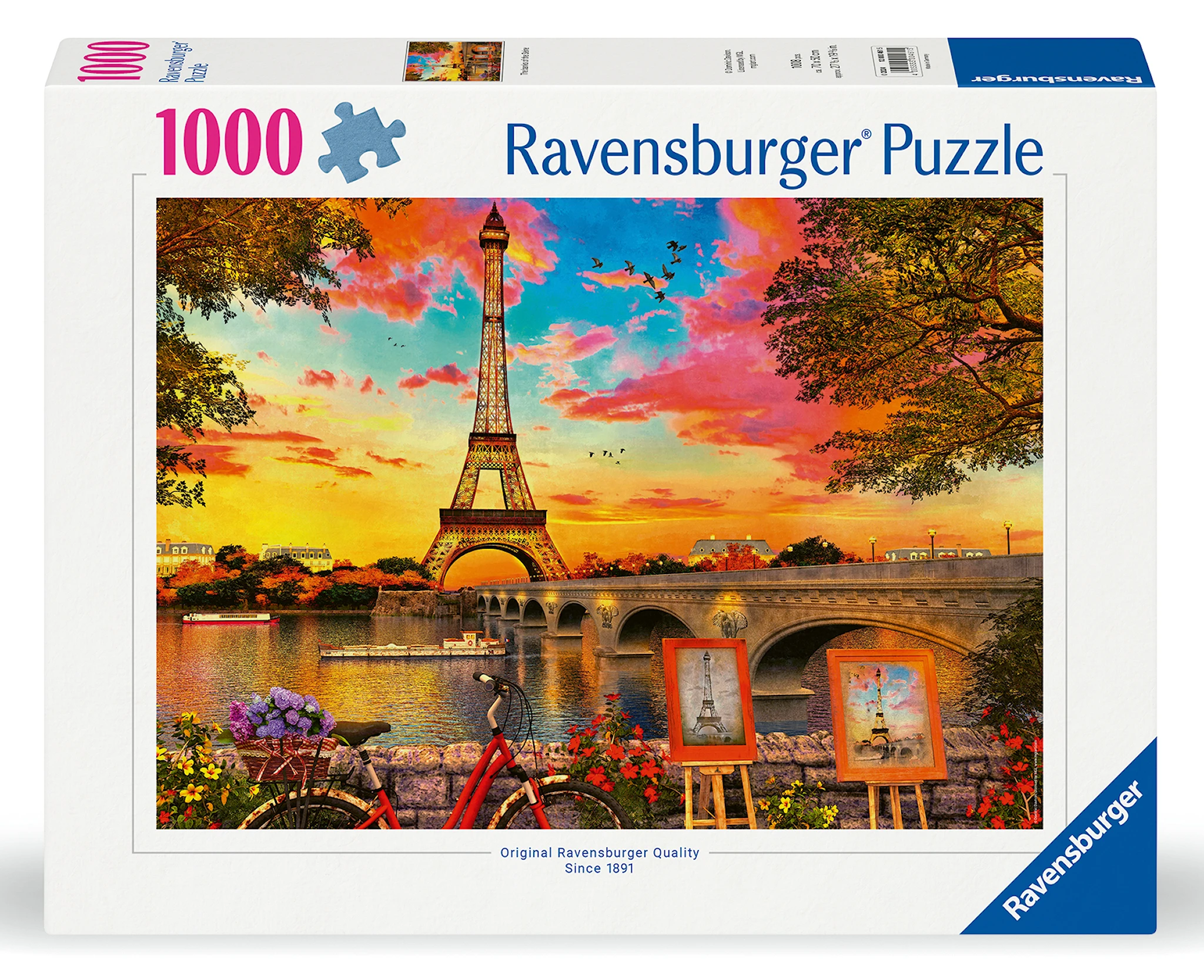 Produktbild för Pussel The Banks Of The Seine 1000 bitar, Ravensburger