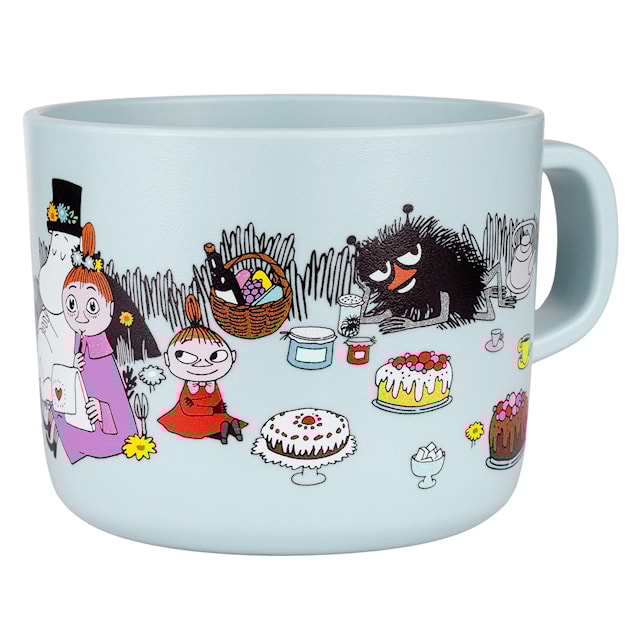 Tuotekuva 1 - Muumi Piknik Mukilla Kahva Vaaleansininen Rätt Start