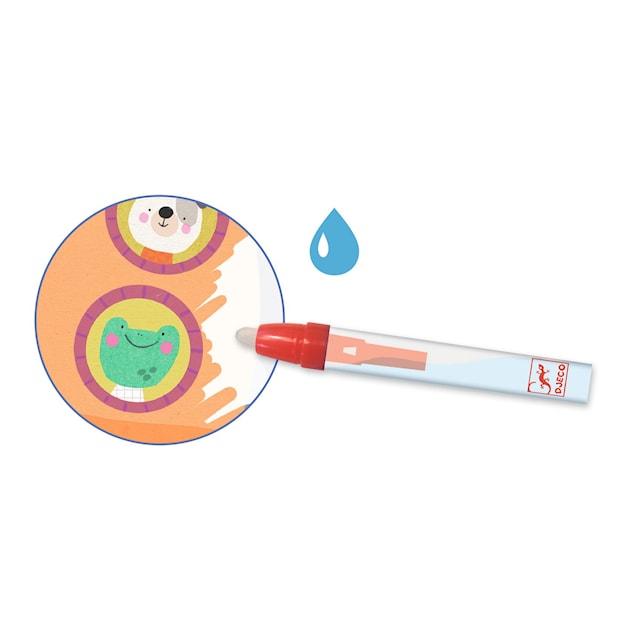 Produktbild 3 för Magisk Vattenmålning Fordon för de yngsta Djeco