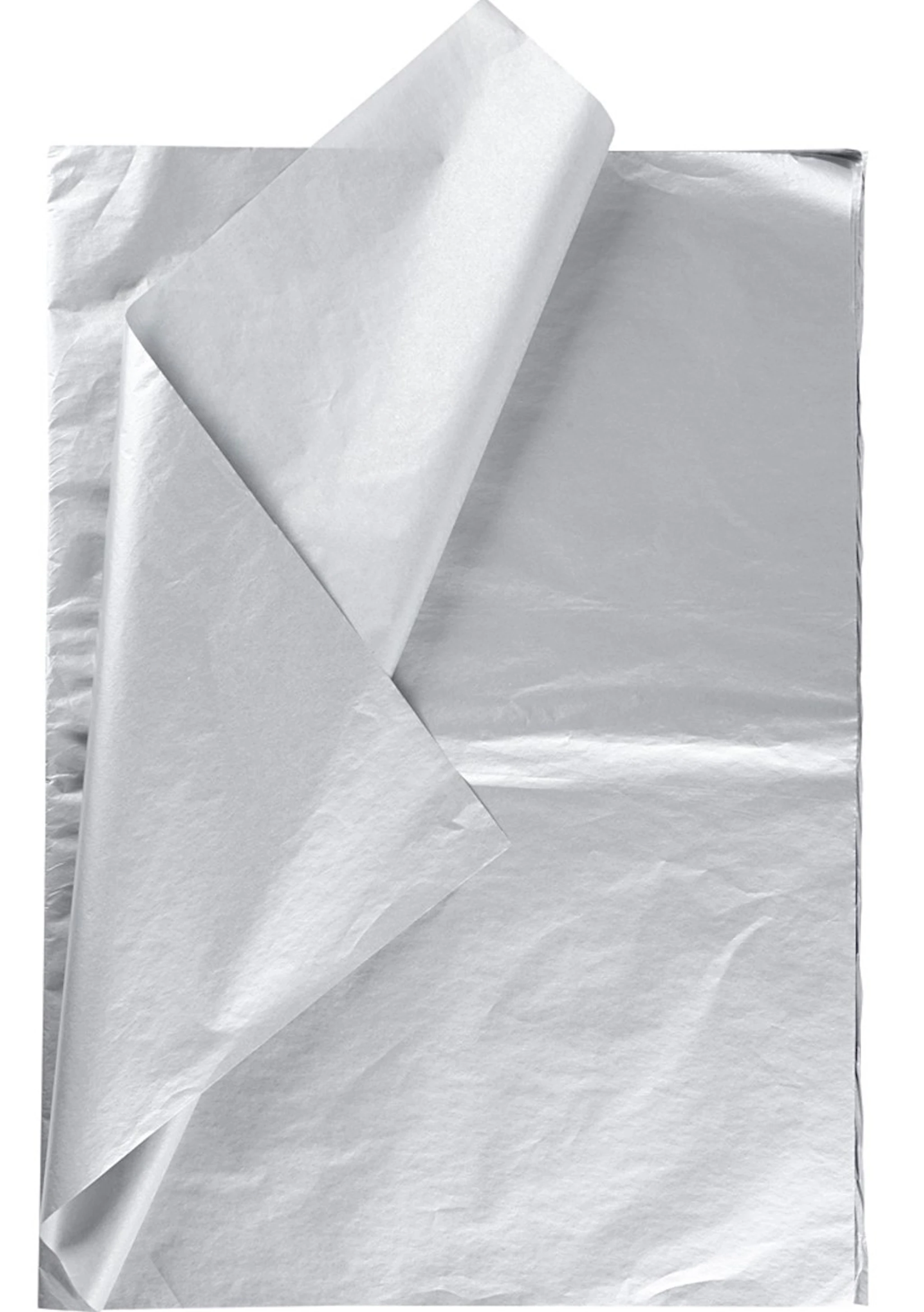 Produktbilde for Silkepapir, ark 50x70 cm, 17 g, sølv, 6 ark/ 1 pk.