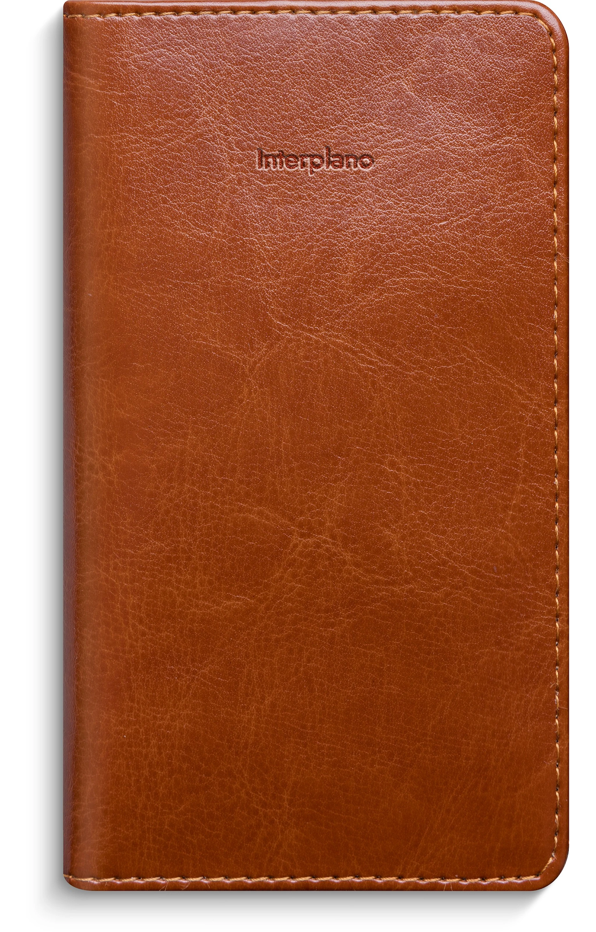 Produktbilde for Kalender 2026 Interplano Konstläder Cognac Burde