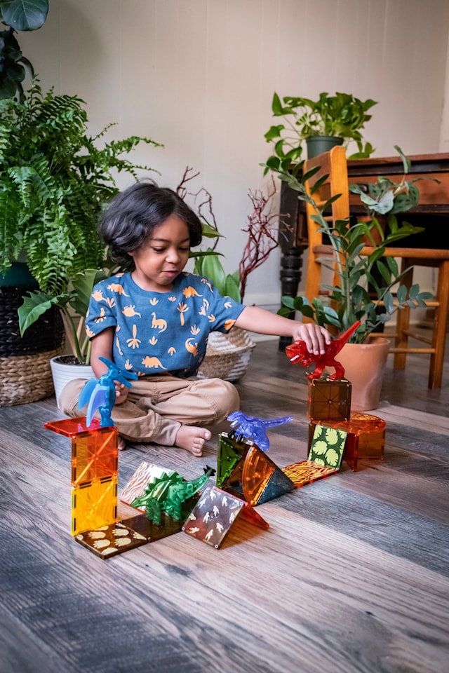 Tuotekuva 5 - Magna-Tiles Dino-maailma, 40 palaa