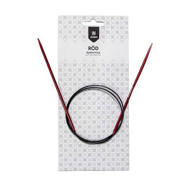 Rundstickor 80 cm/4,5 mm Röd 1 st Järbo