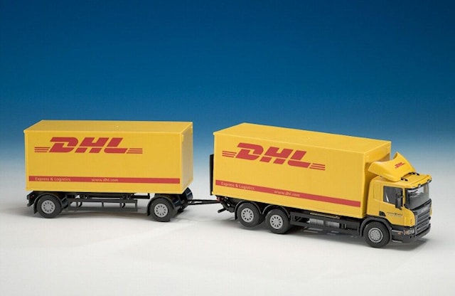 Scania DHL Distributionslastbil med släp, EMEK