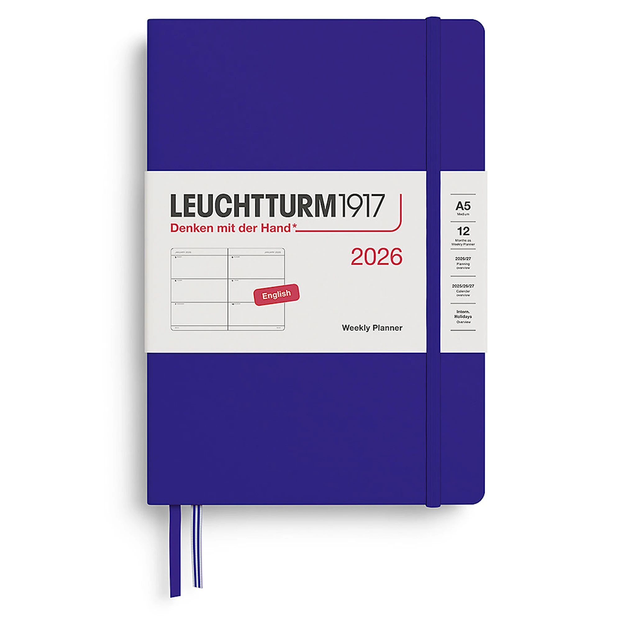 Produktbilde for Weekly Planner 2026 A5 Ink Leuchtturm1917
