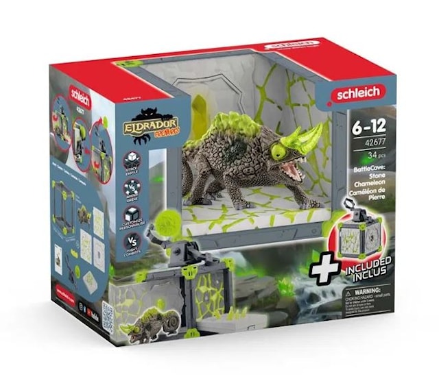 Produktbild 4 för Eldrador BattleCave Stone Chameleon Schleich