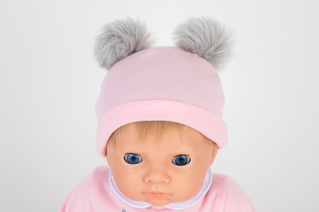 Produktbild 2 för Tiny Treasures Blond Docka Rosa Kläder