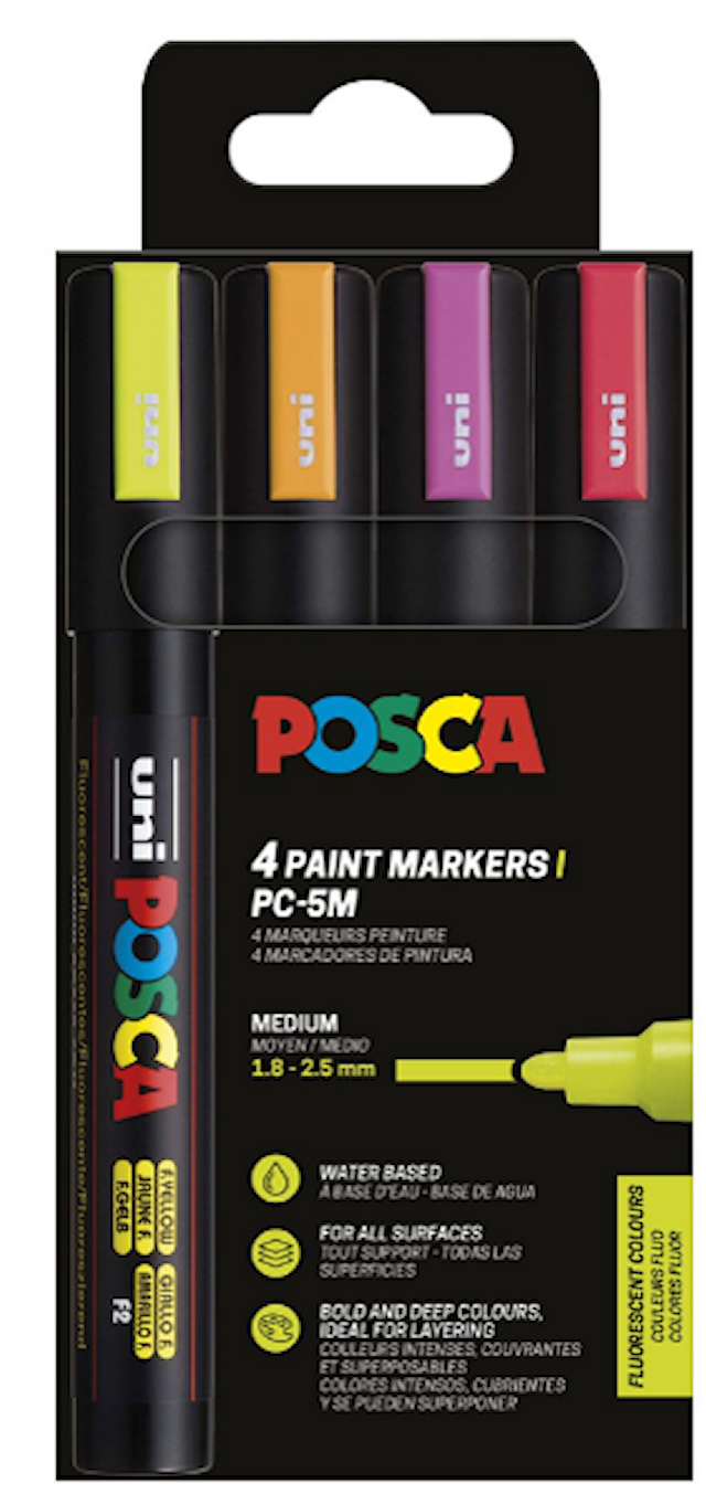Posca Marker Set 4-p neonvärit