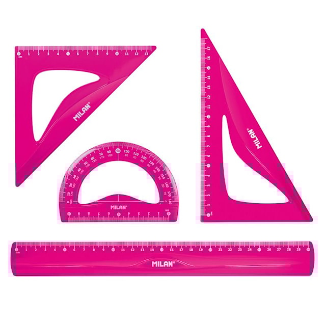 Produktbilde 2 for Fleksibelt linjalsett Rosa MILAN