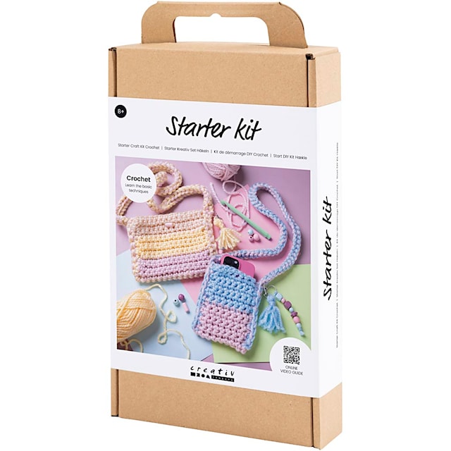 Produktbilde 2 for Start DIY Kit Hekling, Vesker, ass. farger, 1 pk.