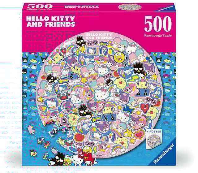 Tuotekuva 1 - Hello Kitty ympyräpalapeli 500 palaa, Ravensburger