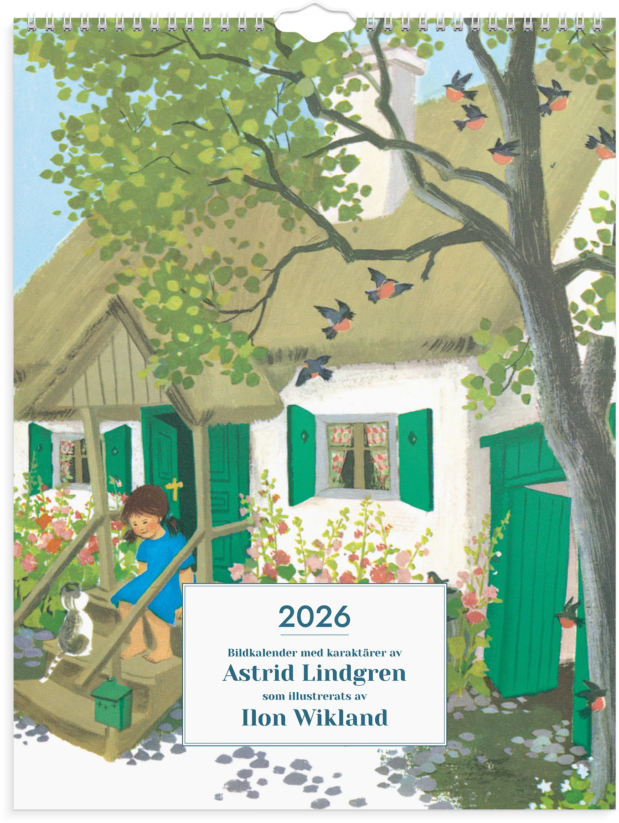 Produktbild för Väggkalender 2026 Ilon Wikland 295x390 mm Burde