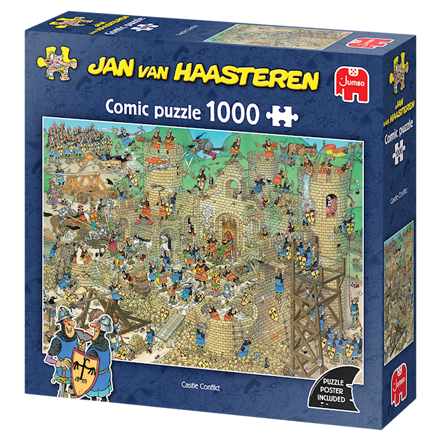Produktbild 4 för Jan van Haasteren Castle Conflict Pussel 1000 bitar