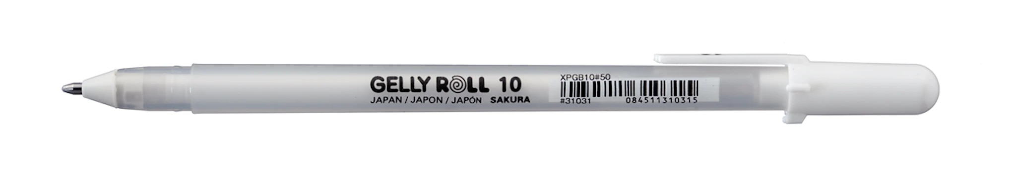 Produktbild för Sakura Gelly Roll Basic Vit Gel Penna 0,5 mm