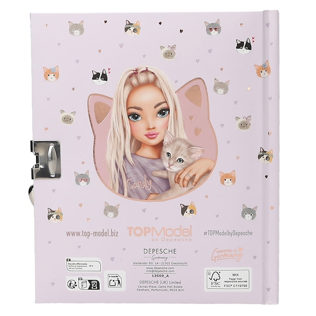 Produktbilde 6 for Dagbok Kitty med Hjertelås TOPModel