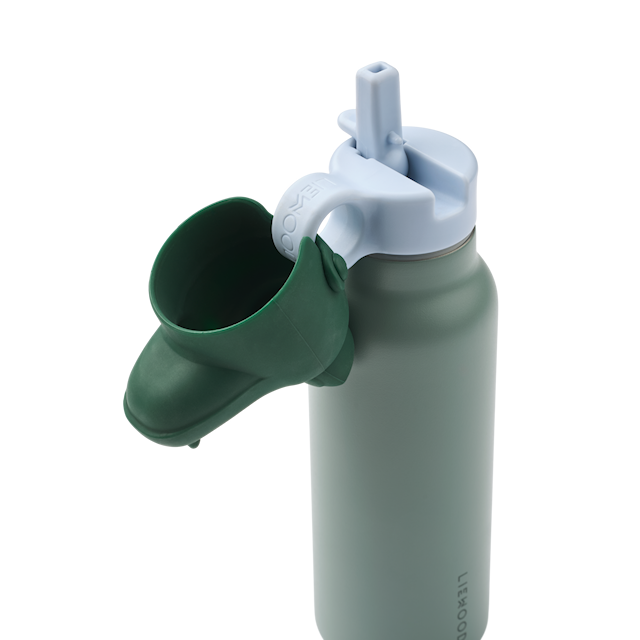 Produktbild 3 för Falk Vattenflaska med Krokodillock 350 ml Peppermint/Garden green Liewood