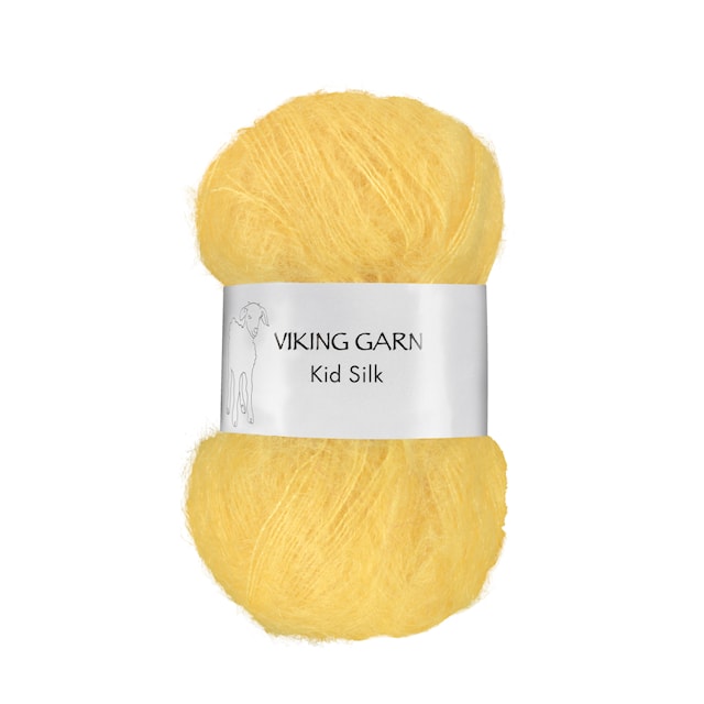 Kid/Silk 25 g Light Yellow 340 Viking Garn
