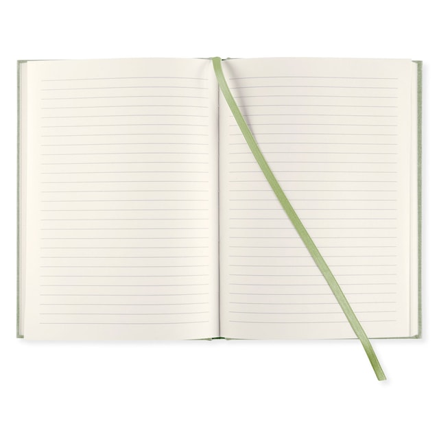 Produktbilde 2 for Notatbok A5 128s Linjert Green Leaf Paperstyle