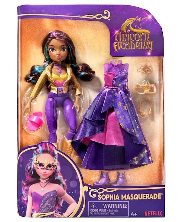 Produktbild 4 för Sophia Masquerade Modedocka 24 cm Unicorn Academy