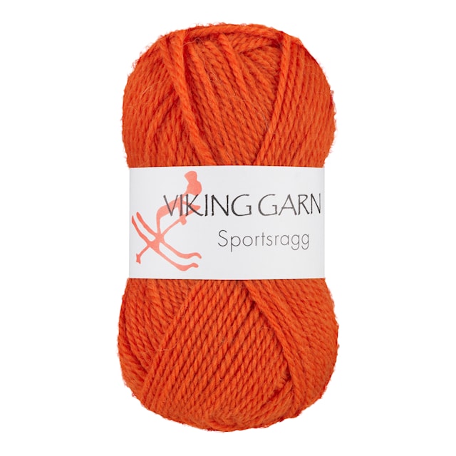 Sportsragg Garn Ullmix 50 g Orange 551 Viking Garn