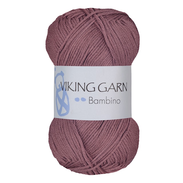 Bambino Garn Bomullsmix 50 g Rödbrun 418 Viking Garn