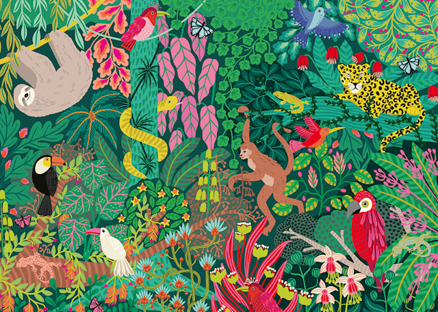 Produktbild 2 för Magical Rain Forest Pussel 1000 bitar, Ravensburger