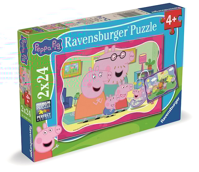 Tuotekuva 4 - Peppa Pig 2x24p Ravensburger